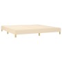 Cama box spring con colchón y LED tela crema 200x200 cm de vidaXL, Camas y somieres - Ref: Foro24-3133746, Precio: 535,91 €, ...