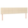 Cama box spring con colchón y LED tela crema 200x200 cm de vidaXL, Camas y somieres - Ref: Foro24-3133746, Precio: 535,91 €, ...