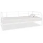 White metal bed frame 90x200 cm by vidaXL, Beds and slatted bases - Ref: Foro24-284672, Price: 106,44 €, Discount: %