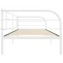 White metal bed frame 90x200 cm by vidaXL, Beds and slatted bases - Ref: Foro24-284672, Price: 106,44 €, Discount: %