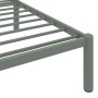 Estructura de cama de metal gris 90x200 cm de vidaXL, Camas y somieres - Ref: Foro24-284662, Precio: 80,49 €, Descuento: %