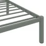 Graues Metallbettgestell 90x200 cm von vidaXL, Betten und Lattenroste - Ref: Foro24-284662, Preis: 79,47 €, Rabatt: %