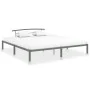 Graues Metallbettgestell 200x200 cm von vidaXL, Betten und Lattenroste - Ref: Foro24-284706, Preis: 86,08 €, Rabatt: %