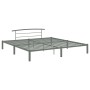 Estructura de cama de metal gris 200x200 cm de vidaXL, Camas y somieres - Ref: Foro24-284706, Precio: 86,89 €, Descuento: %