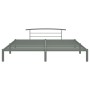 Estructura de cama de metal gris 200x200 cm de vidaXL, Camas y somieres - Ref: Foro24-284706, Precio: 86,89 €, Descuento: %
