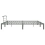 Estructura de cama de metal gris 200x200 cm de vidaXL, Camas y somieres - Ref: Foro24-284706, Precio: 86,89 €, Descuento: %