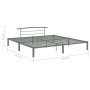 Estructura de cama de metal gris 200x200 cm de vidaXL, Camas y somieres - Ref: Foro24-284706, Precio: 86,89 €, Descuento: %