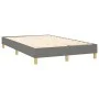 Box spring bed with mattress and LED dark gray fabric 120x200 cm by vidaXL, Beds and slatted bases - Ref: Foro24-3133782, Pri...