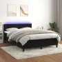 Cama box spring colchón y LED terciopelo negro 140x190 cm de vidaXL, Camas y somieres - Ref: Foro24-3134461, Precio: 404,58 €...
