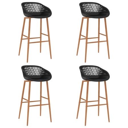 Taburetes de cocina 4 unidades negro de vidaXL, Taburetes de cocina - Ref: Foro24-248164, Precio: 255,77 €, Descuento: %