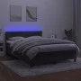 Boxspringbett mit Matratze und dunkelgrauem LED-Samt 140x190 cm von vidaXL, Betten und Lattenroste - Ref: Foro24-3134460, Pre...