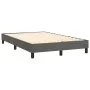 Box spring bed with mattress and LED dark gray velvet 120x200 cm by vidaXL, Beds and slatted bases - Ref: Foro24-3134514, Pri...