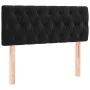 Box spring bed with mattress and LED black velvet 90x200 cm by vidaXL, Beds and slatted bases - Ref: Foro24-3134563, Price: 2...