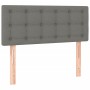 Box spring bed with mattress and LED dark gray fabric 120x200 cm by vidaXL, Beds and slatted bases - Ref: Foro24-3134022, Pri...