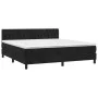 Box spring bed with mattress and LED black velvet 180x200 cm by vidaXL, Beds and slatted bases - Ref: Foro24-3134599, Price: ...