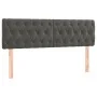 Cama box spring colchón y LED terciopelo gris oscuro 160x200 cm de vidaXL, Camas y somieres - Ref: Foro24-3134592, Precio: 49...