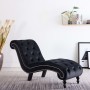Chaiselongue aus schwarzem Samt von vidaXL, Tagesbetten - Ref: Foro24-248611, Preis: 254,69 €, Rabatt: %