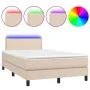 Boxspringbett LED Matratze Cappuccino Kunstleder 120x200cm von vidaXL, Betten und Lattenroste - Ref: Foro24-3134158, Preis: 3...