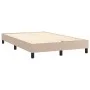 Box spring bed LED mattress cappuccino synthetic leather 120x200cm by vidaXL, Beds and slatted bases - Ref: Foro24-3134158, P...