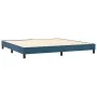 Box spring bed with mattress and LED dark blue velvet 200x200 cm by vidaXL, Beds and slatted bases - Ref: Foro24-3134667, Pri...