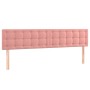 Boxspringbett mit Matratze und LED-Rosa-Samt 180x200 cm von vidaXL, Betten und Lattenroste - Ref: Foro24-3134662, Preis: 503,...