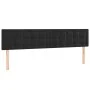 Box spring bed with mattress and LED black velvet 200x200 cm by vidaXL, Beds and slatted bases - Ref: Foro24-3134665, Price: ...