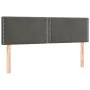 Box spring bed with mattress and LED dark gray velvet 140x190 cm by vidaXL, Beds and slatted bases - Ref: Foro24-3134340, Pri...