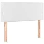 Box spring bed and LED mattress white synthetic leather 90x200 cm by vidaXL, Beds and slatted bases - Ref: Foro24-3134142, Pr...