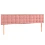 Boxspringbett mit Matratze und LED-Rosa-Samt 200x200 cm von vidaXL, Betten und Lattenroste - Ref: Foro24-3134668, Preis: 530,...
