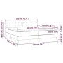 Boxspringbett mit Matratze und LED-Rosa-Samt 200x200 cm von vidaXL, Betten und Lattenroste - Ref: Foro24-3134668, Preis: 530,...