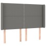 Boxspringbettmatratze und LED-Leuchten dunkelgrauer Stoff 140x200 cm von vidaXL, Betten und Lattenroste - Ref: Foro24-3138238...