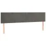 Box spring bed with mattress and LED dark gray velvet 180x200 cm by vidaXL, Beds and slatted bases - Ref: Foro24-3134298, Pri...