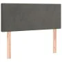 Cama box spring colchón y LED terciopelo gris oscuro 90x200 cm de vidaXL, Camas y somieres - Ref: Foro24-3134262, Precio: 287...