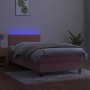 Boxspringbett mit Matratze und LED-Rosa-Samt 80x200 cm von vidaXL, Betten und Lattenroste - Ref: Foro24-3134434, Preis: 270,7...
