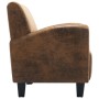Brown artificial suede leather armchair by vidaXL, Armchairs - Ref: Foro24-248618, Price: 290,80 €, Discount: %