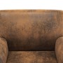Brown artificial suede leather armchair by vidaXL, Armchairs - Ref: Foro24-248618, Price: 290,80 €, Discount: %