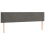 Boxspringbett mit Matratze und dunkelgrauem LED-Samt 160x200 cm von vidaXL, Betten und Lattenroste - Ref: Foro24-3134292, Pre...
