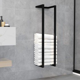 Toallero de hierro negro 25x20x95 cm Toallero de hierro negro 25x20x95 cm