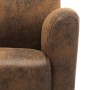 Brown artificial suede leather armchair by vidaXL, Armchairs - Ref: Foro24-248618, Price: 290,80 €, Discount: %