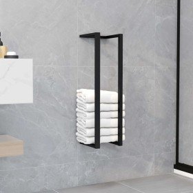 Toallero de hierro negro 12,5x12,5x60 cm Toallero de hierro negro 12,5x12,5x60 cm