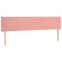 Box spring bed with mattress and LED pink velvet 180x200 cm by vidaXL, Beds and slatted bases - Ref: Foro24-3134302, Price: 4...