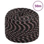 Cuerda de barco polipropileno negra 6 mm 50 m