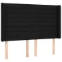Box spring bed mattress and LED lights black fabric 140x200 cm by vidaXL, Beds and slatted bases - Ref: Foro24-3138399, Price...