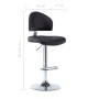 Taburete de cocina cuero sintético negro de vidaXL, Taburetes de cocina - Ref: Foro24-249646, Precio: 101,31 €