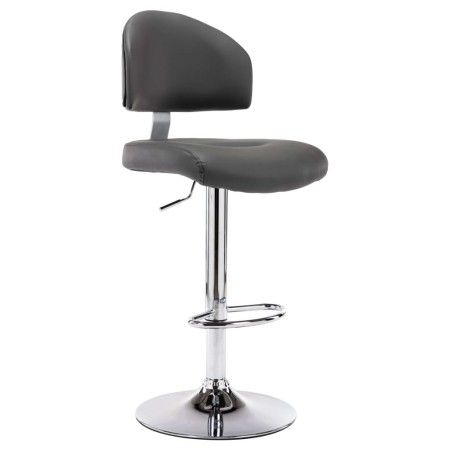 Taburete de cocina cuero sintético gris de vidaXL, Taburetes de cocina - Ref: Foro24-249649, Precio: 108,68 €