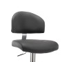 Taburete de cocina cuero sintético gris de vidaXL, Taburetes de cocina - Ref: Foro24-249649, Precio: 108,68 €