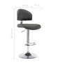 Küchenhocker aus grauem Kunstleder von vidaXL, Küchenhocker - Ref: Foro24-249649, Preis: 108,79 €, Rabatt: %