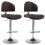 Kitchen stools 2 units brown synthetic leather by vidaXL, Kitchen stools - Ref: Foro24-249662, Price: 162,96 €, Discount: %