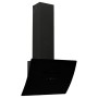 Black tempered glass steel wall extractor hood 60 cm by vidaXL, Extractors - Ref: Foro24-51675, Price: 175,46 €, Discount: %