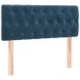 Boxspringbett mit Matratze und LED dunkelblauem Samt 90x190 cm von vidaXL, Betten und Lattenroste - Ref: Foro24-3134559, Prei...